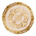 Platzteller Venezia Weiss-Gold Ø 32,5 cm