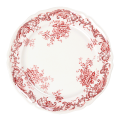 Dessertteller Vintage rosa-rot
