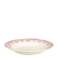 Assiette creuse Vintage rouge rose