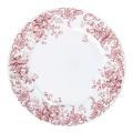 Schale rund rosa und rot Vintage