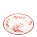 Schale oval rosa und rot Vintage