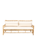 Sofa Bali grau gestreift 70 x 180 cm H 80 cm
