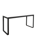 Hochtisch schwarz mit Platte 80 x 230 cm H 110 cm