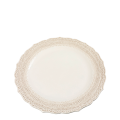 Assiette plate Dentelle crème Ø 28 cm