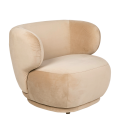 Sessel Elton Samt taupe 78 x 90 cm H 70 cm
