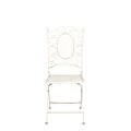Stuhl Chantilly Gusseisen Vintage Weiss