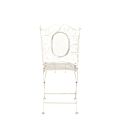 Stuhl Chantilly Gusseisen Vintage Weiss