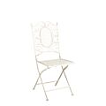 Stuhl Chantilly Gusseisen Vintage Weiss