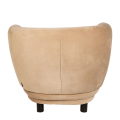 Sessel Elton Samt taupe mit Erhöhung 78 x 90 cm H 80 cm