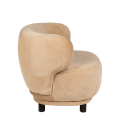 Sessel Elton Samt taupe mit Erhöhung 78 x 90 cm H 80 cm