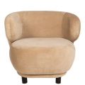 Sessel Elton Samt taupe mit Erhöhung 78 x 90 cm H 80 cm