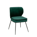 Chaise Dandy velours vert