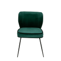 Chaise Dandy velours vert