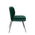 Chaise Dandy velours vert