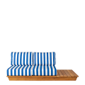Sofa Lounge Beach Club blau 76 x 204 cm H 70 cm