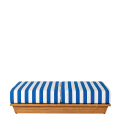 Sitzbank Lounge Beach Club blau 70 x 140 cm H 36 cm