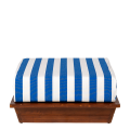 Hocker Lounge Beach Club blau 76 x 76 cm H 36 cm