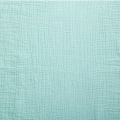 ML Gaze coton turquoise larg 130 cm