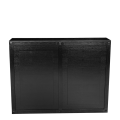 Bar Cigare Club noir 55 x 150 cm H 115 cm