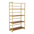 Regal Gold und holzfarben 40 x 100 cm H 180 cm