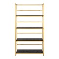 Regal Gold und schwarz 40 x 100 cm H 180 cm