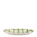 Platte oval Vintage kariert