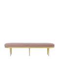 Banquette Clara Vieux Rose 180 x 45 cm H 43 cm