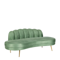 Canapé Bella Vert fougère 80 x 210 cm H 72 cm