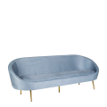 Sofa Davos blaugrau 225 x 80 cm H 77 cm