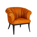 Sessel Tulpe terrakotta 85 x 80 cm H 74 cm