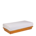 Sitzbank Lounge Teak hellgrau 70 x 140 cm H 36 cm