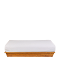 Sitzbank Lounge Teak hellgrau 70 x 140 cm H 36 cm