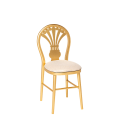 Stuhl Joséphine mit Sitzkissen Gold