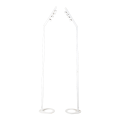 Stehlampen 2-er Set weiss H 230 cm (Lichter einzeln ausrichtbar)