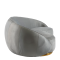 Sofa Lorenza hellgrau 100 x 220 H 73 cm