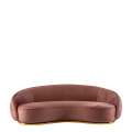 Canapé Lorenza Taupe 100 x 220 H 73 cm