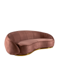 Canapé Lorenza Taupe 100 x 220 H 73 cm