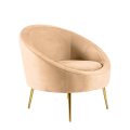 Sessel Davos beige 92 x 82 cm H 78 cm