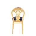 Stuhl Joséphine mit Sitzkissen Nachtblau
