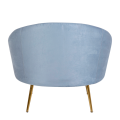 Sessel Davos blaugrau 92 x 82 cm H 78 cm