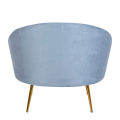 Sessel Davos blaugrau 92 x 82 cm H 78 cm