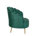 Sessel Muschel grün 81 x 95 cm H 87 cm