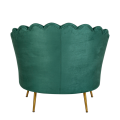 Sessel Muschel grün 81 x 95 cm H 87 cm