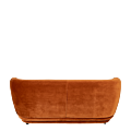 Canapé Elton velours terracotta 78 x 170 cm H 70 cm