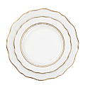 Assiettes Vintage blanche et dorée