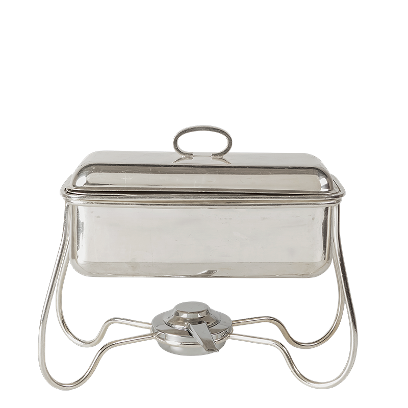 Chafing-Dish Silber L 30 B 15 H 27 cm mit Brenner