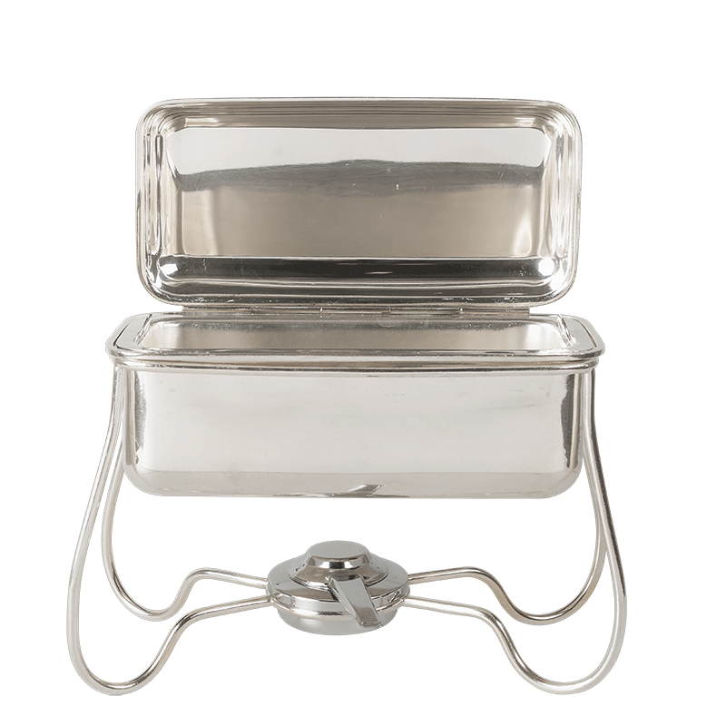 Chafing-Dish Silber L 30 B 15 H 27 cm mit Brenner