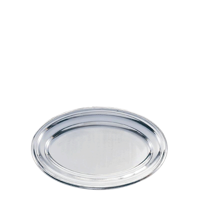 Platte oval Silber 40 x 60 cm