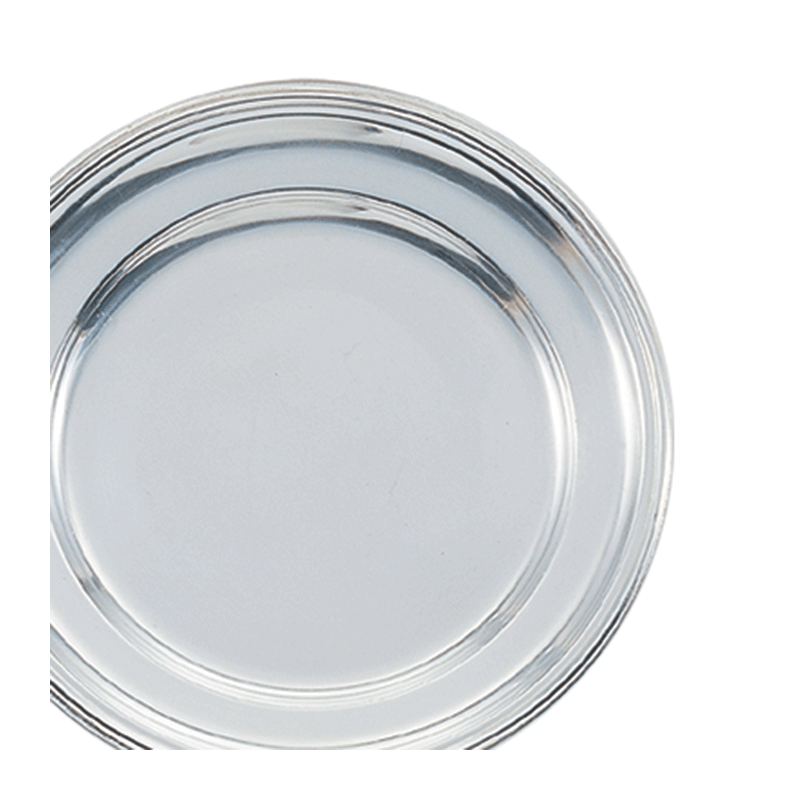 Plat rond argent Ø 35 cm