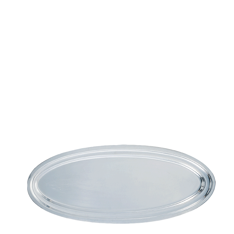 Plat ovale argent 35 x 80 cm